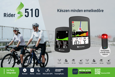 Készen minden emelkedőre: Bryton Rider S510