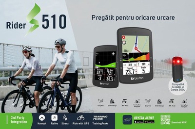 Pregătit pentru oricare urcare: Bryton Rider S510