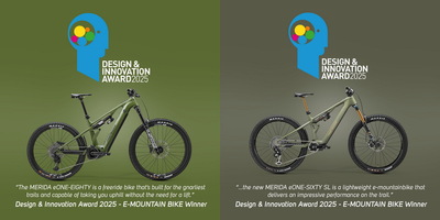 Merida eONE-EIGHTY și Merida eONE-SIXTY SL premiate la Design & Innovation Award 2025!